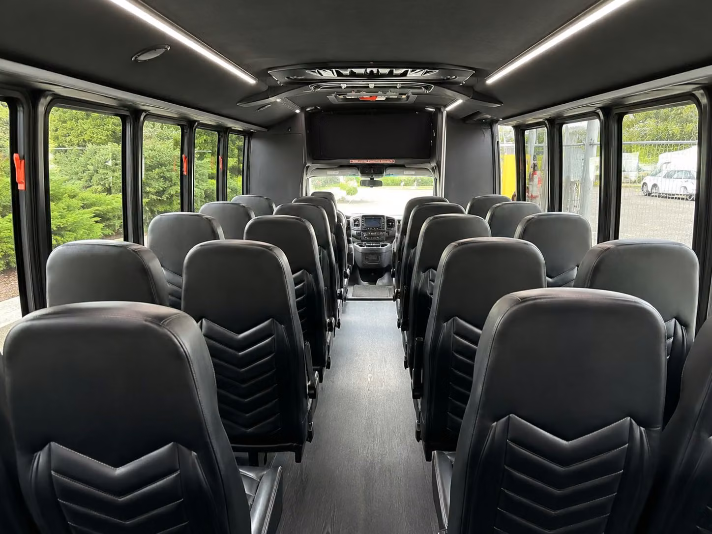 15 passenger minibus interior